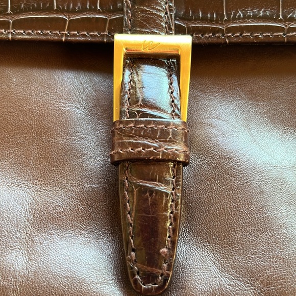 LIZ CLAIBORNE vintage brown leather purse - Picture 5 of 5